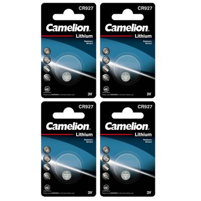4x CR927 Lithium Knopfzelle 3V 30mAh ø 9,95x2,7mm Camelion für Blutdruckmessgerät