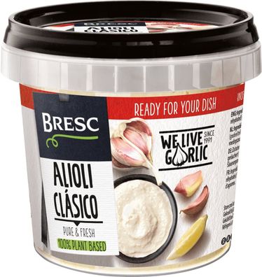 Bresc Alioli Clasico 4x 325g spanischer Knoblauch-Dip Aioli Knoblauchcreme Sauce