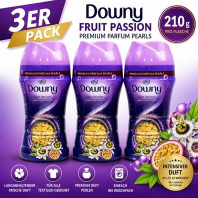 3er Pack -Downy- Passion Fruit - Wäscheparfüm -3x210g -Wäscheduft Duftperlen