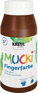 KREUL Fingerfarben MUCKi braun 750ml Flasche