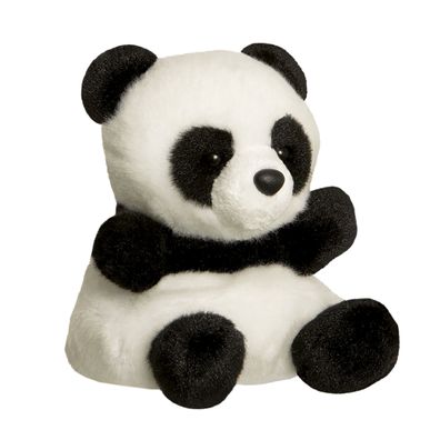Aurora World Aurora, 61350, Palm Pals Bamboo Panda, 13cm, Plüschtier, Schwarz und Wei