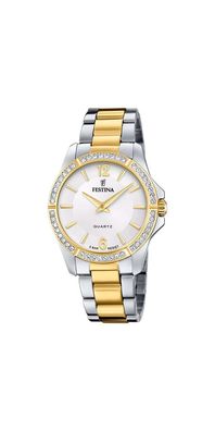 Festina Damenuhr Silber-Bicolor Edelstahl F20594/1