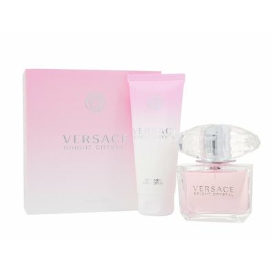 Versace Bright Crystal Geschenkset 90ml EDT Spray + 100ml Körperlotion