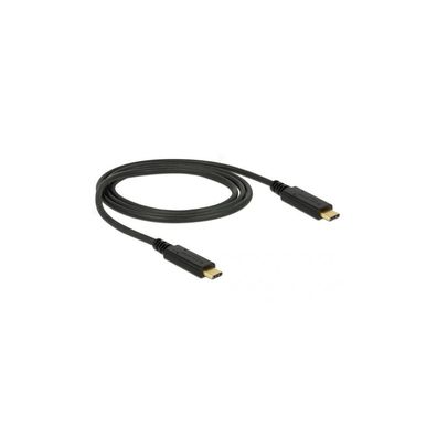 DELOCK Kabel USB 3.1 Gen2 C > C E-Marker 5A 1.0m schwarz