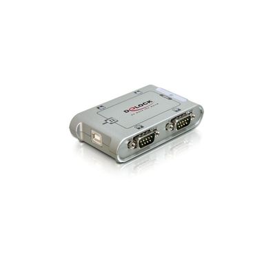 Delock DELOCK Seriell-Hub 4-Port 1x USB -> 4x D-Sub9 extern