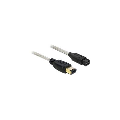DELOCK FireWire-Kabel FW400 6Pin -> FW800 9Pin St/St 1.00m