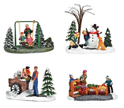 Wurm - Diverse Figuren Höhe 7,0 - 12,0 cm, Weihnachtsdorf