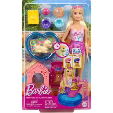 Barbie Puppy Pool Party - Aloha Blonde