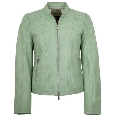 Jilani Collection - Damen Lederjacke Lammnappa hellgrün