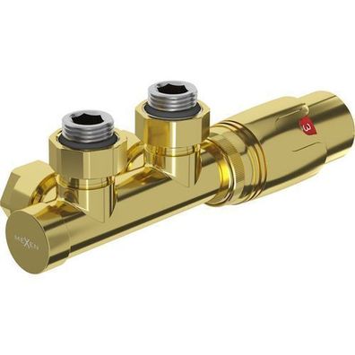 Mexen G00 Thermostat-Set Gold, Eckig, DN50
