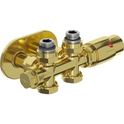 Mexen G00 Thermostat-Set Gold, Eck-/Gerade-Ausführung