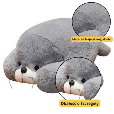 Lean Plüsch Maskottchen Huggable Big Seal Grau 29Cm