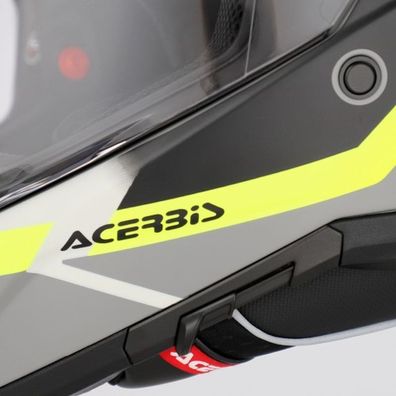 Acerbis Adventure Helm Attack - Schwarz/Fluo Gelb - XL