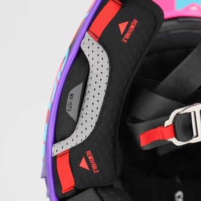 Acerbis MX- Enduro Helm Airstrike-X - Schwarz/Pink - S