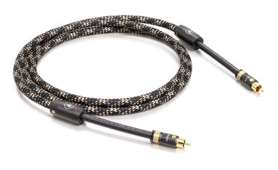 Viablue NF-75 Silver HighEnd Digitalkabel 75 Ohm - Cinch - T8 Stecker - Cobra