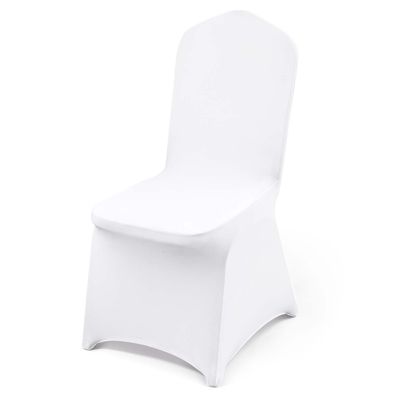 VEVOR Stuhlhussen 100 Stéck Weiß Elastisch Spandex Stuhlbezége Bankett