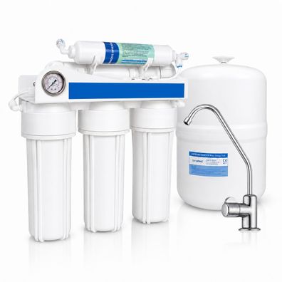 Bbagua Umkehrosmoseanlage 5-stufig Untertisch Wasserfilter mit Membran