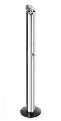 HENDI Standaschenbecher Säulenmodell Edelstahl 18/8 Ã¸80x920mm mit Standfuss