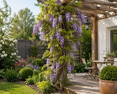 Wisteria formosa Issai 120 160 cm Blauregen Glyzinie Kletterpflanze