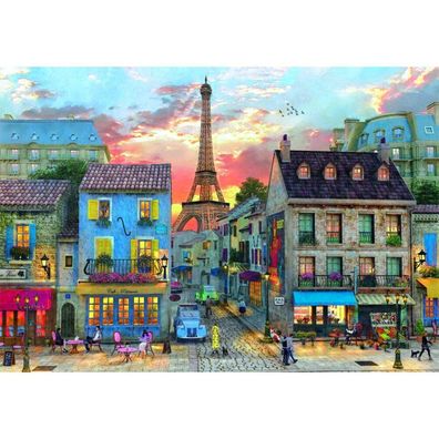 Hochwertiges Streets of Paris Puzzle 1000Stück