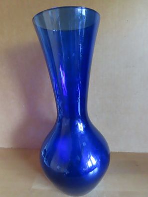 Vase Glas blau Blumenvase ca.30cm H