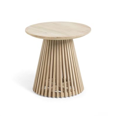 Beistelltisch Jeanette massives Teakholz Ø 50 cm
