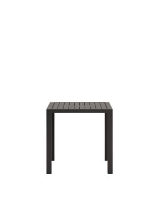 Gartentisch Culip 77 x 77 x 75 cm Aluminium Grau Tisch Esstisch Outdoor