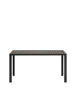 Gartentisch Culip 150 x 77 x 75 cm Aluminium Grau Tisch Esstisch Outdoor