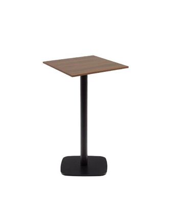Outdoor- Tisch Dina 60 x 98 x 60 cm Stahl, Phenolplatte schwarz, braun Tisch Outdoor