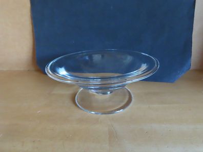 Schale Bonboniere mit Fuß Glas klar ca. 6,4 cm H