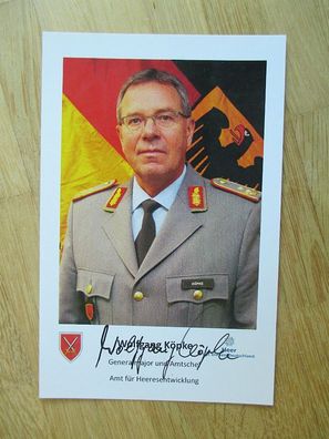 Amtschef Amt für Heeresentwicklung Generalmajor Wolfgang Köpke - hands. Autogramm!!!