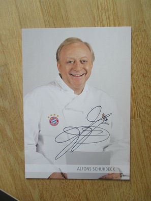 FC Bayern München Sternekoch Alfons Schuhbeck - handsigniertes Autogramm!!!