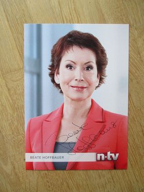 n-tv Fernsehmoderatorin Beate Hoffbauer - handsigniertes Autogramm!!!