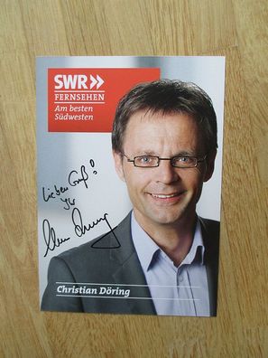 SWR Fernsehmoderator Christian Döring - handsigniertes Autogramm!!!