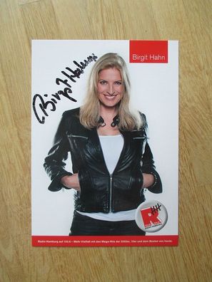 Radio Hamburg Moderatorin Birgit Hahn - handsigniertes Autogramm!!!