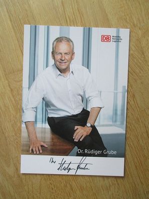 Deutsche Bahn Chef Dr. Rüdiger Grube - handsigniertes Autogramm!!!