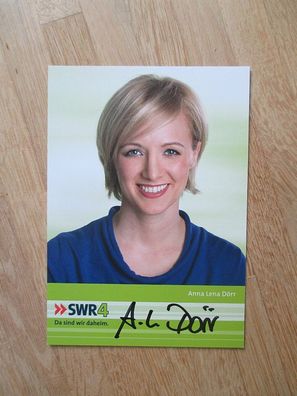 SWR Moderatorin Anna Lena Dörr - handsigniertes Autogramm!!!