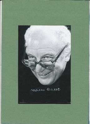 Walter Scheel ( Altbundespräsident - verstorben ) ca. 18x13cm - persönlich signiert