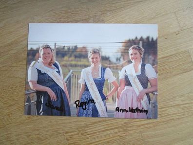 Tettnanger Hopfenhoheiten 2015/2017 Hopfenkönigin Regina & Prinzessinnen Autogramme!!