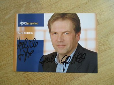 NDR Fernsehmoderator Gerd Gottlob - handsigniertes Autogramm!!!