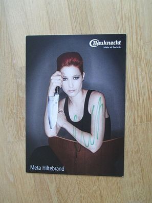 Schweiz Fernsehköchin Meta Hiltebrand - handsigniertes Autogramm!!!