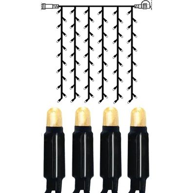 System 24 LED Lichtervorhang 49er extra 1x1m warmweiß 491-90-1 außen