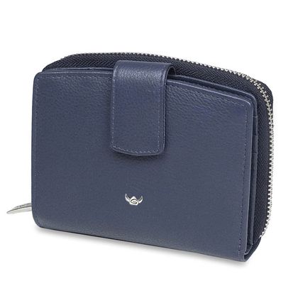 Golden Head Kombischeintasche mit Riegel 1438, blau, Damen