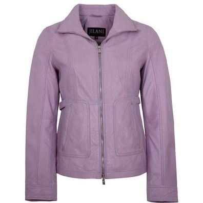 Jilani - Damen Lederjacke Lammnappa flieder
