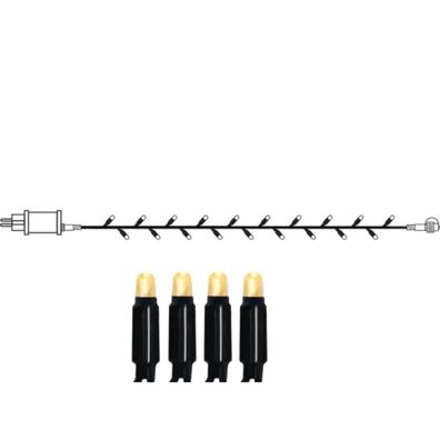 System 24" LED Lichterkette 5m 49er start inkl. Trafo warmweiß 492-70-1