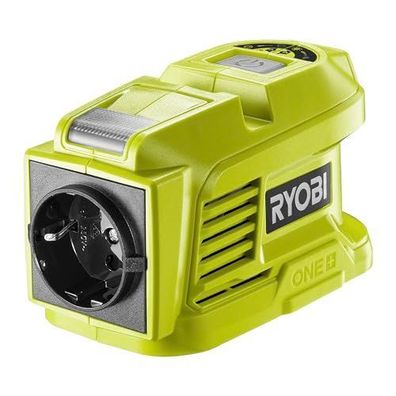 RYOBI ONE+ Akku-Wechselrichter RY18BI150A-0 mit 230-V-Steckdose, USB und LED