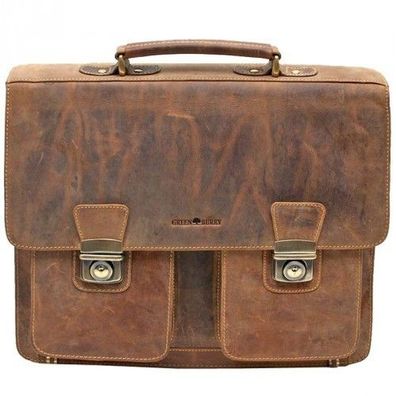 Greenburry Aktentasche 1710, braun, Herren