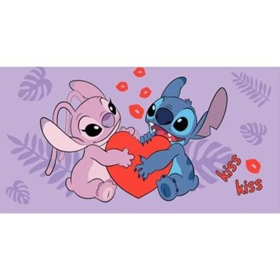 Jerry Fabrics Lilo und Stitch Kiss Handtuch 70x140 cm