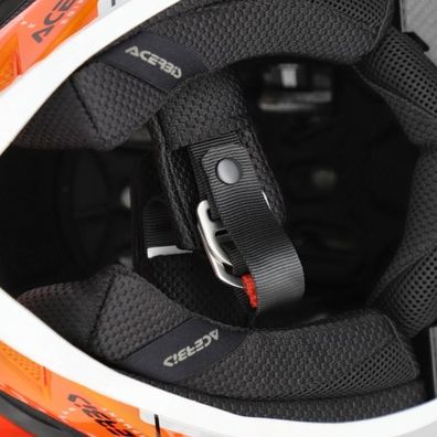 Acerbis MX- Enduro Helm T711 - Orange/Schwarz - XL