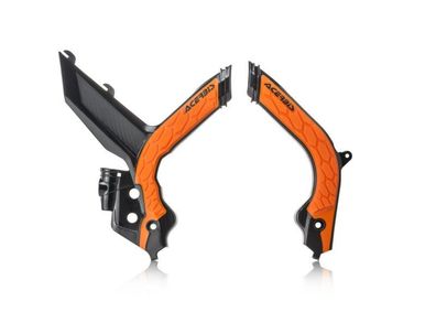 Acerbis X-Grip Rahmenprotektoren passend für KTM - Schwarz/Orange